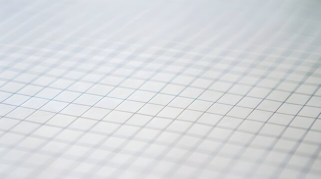 Blank graph paper background with a grid of fine lines on a white surface. Mathematical and engineering aesthetics.