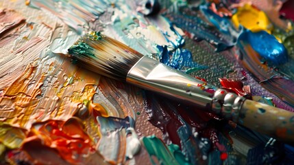 Obraz premium brushes and paints