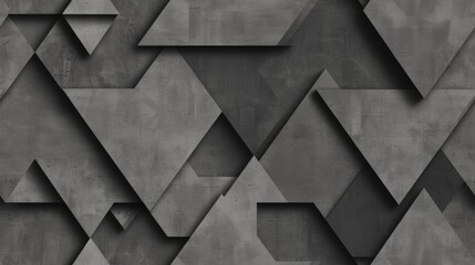 A black background with a repeating pattern of triangles with varying shades. SEAMLESS PATTERN
