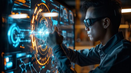 Augmented reality interface, guiding assembly process, digital