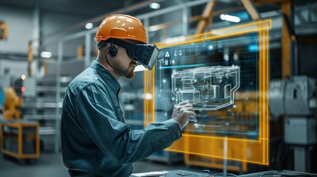 Augmented reality interface, guiding assembly process, digital