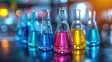 Vibrant image of person in medical study at research center, interacting with researchers in medium shot