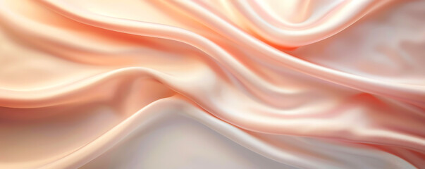 Obraz premium Soft and luxurious pink silk fabric with smooth, elegant folds, perfect for backgrounds and design elements.