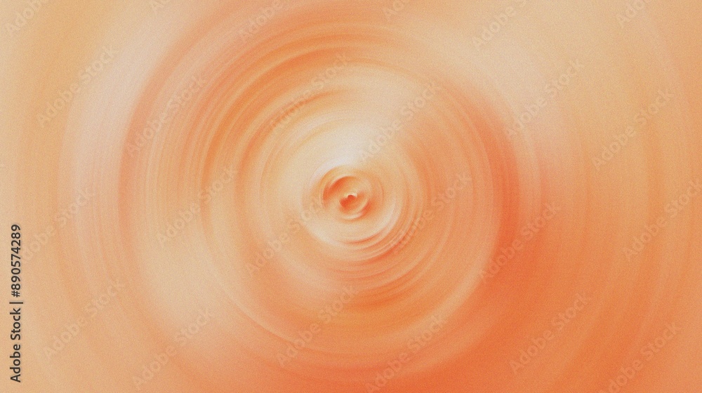 Aufkleber abstract orange swirl background with soft gradient and circular motion effect