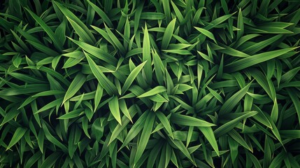 Fototapeta premium Green Leaves Pattern.