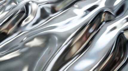 Abstract Silver Fabric Texture.