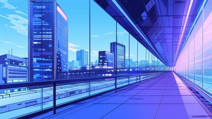 Obraz premium In an ultramodern, supernatural scene with copy space, a digital artist uses holographic tools to illustrate complex business processes in a captivating virtual environment