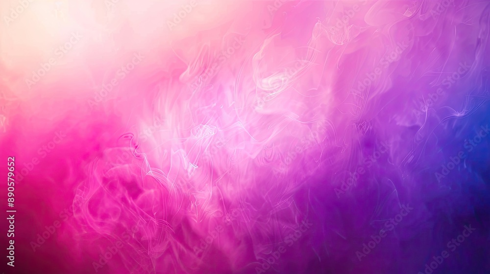Poster a gradient background transitioning from bright pink to deep purple.
