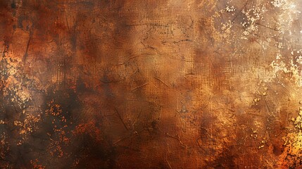 Rustic Textured Background with Warm Tones of Brown and Gold for Artistic and Design Use