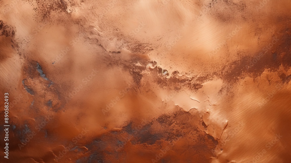 Poster abstract copper texture background with natural patterns and warm tones