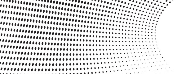 Vector panorama drafting paper. Graphic regular dots grid background. Panorama paper sheet for web design