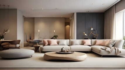 interior of a contemporary living room