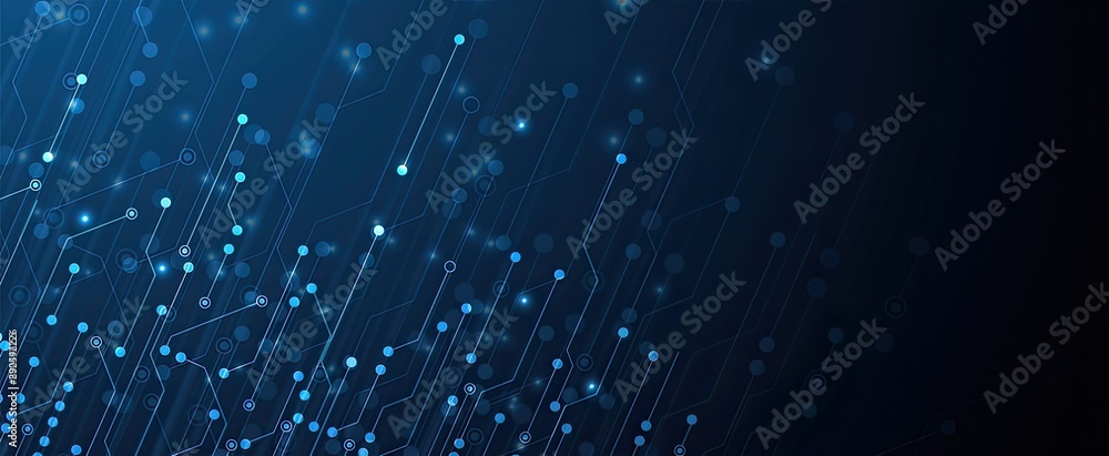 Poster abstract technology background with circuit board design.