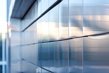 Aluminum panels being used to clad the exterior of a modern building