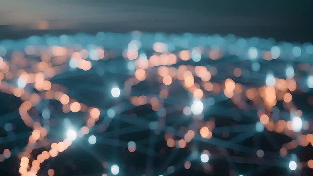 City skyline with a stock chart overlay. Concept: finance and urban development. Soft, diffused lighting.