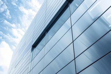 Obraz premium Aluminum panels being used to clad the exterior of a modern building