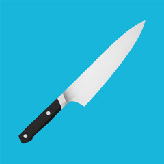 Realistic knife vector illustration isolated on a background