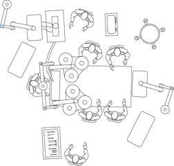 Vector silhouette illustration sketch of detailed design of Medical Furniture and Equipment for health clinics and hospitals