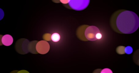 Flying inside digital data tunnel. Futuristic abstract background with neon rays