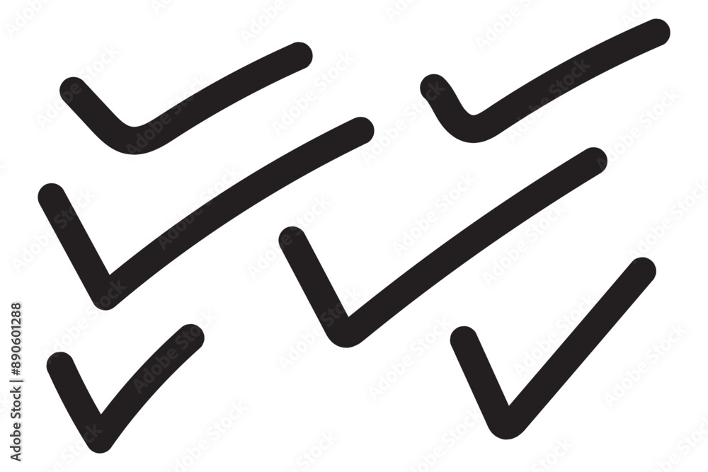 Poster check mark icon set. check mark icon. tick mark symbol vector