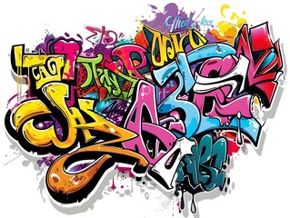 Stylish Streetwear Graffiti Design Suitable for Shirt and Sticker