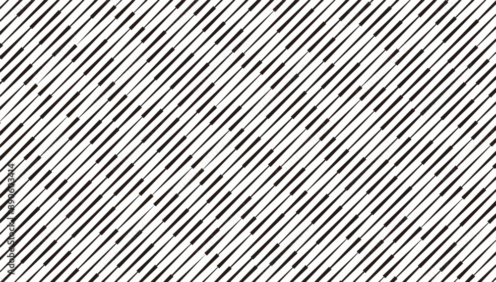 Poster Black and white abstract diagonal lines. Fully editable vector element. Vector Format Illustration 