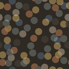 Seamless pattern with polka dot circles vector artistic print for textile paper decor wallpaper background endless creative art	