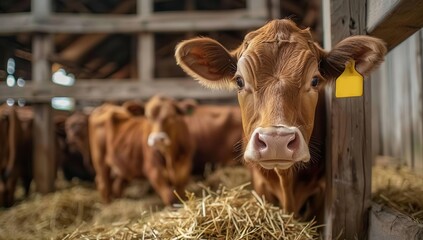 cows in a farm