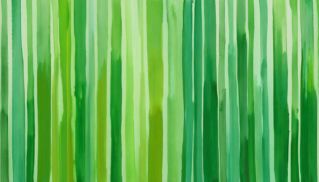 Texture of combination on abstract vertical lines in the following colors - avocado green, iguana green, light frog green and caribbean green, painting