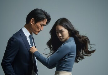 portrait of a cheating couple