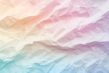 Obraz premium Crumpled pastel paper background with vintage feel, perfect for creative projects. Evokes nostalgia and creativity with soft colors and empty space for messages