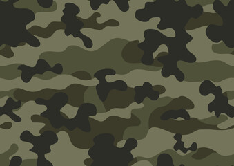 
camouflage army seamless pattern, khaki texture, modern print, forest background