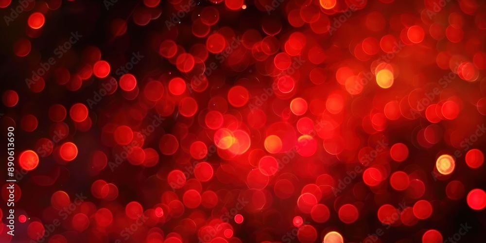 Poster abstract red bokeh background
