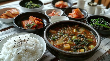 korean dinner food