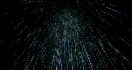 inside digital data tunnel. Futuristic abstract background with neon rays. Concept for big data,