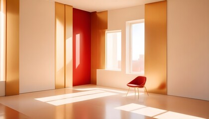 Photo interior modern design room 3d illustration