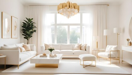 Fototapeta premium Photo interior modern design room 3d illustration