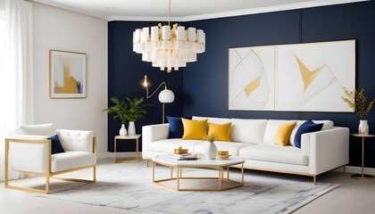 Photo interior modern design room 3d illustration