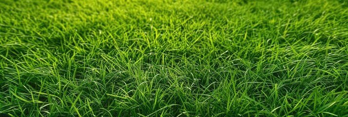 Vibrant Green Grass Close-Up
