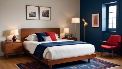 Photo interior modern design room 3d illustration