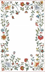 frame with flowers