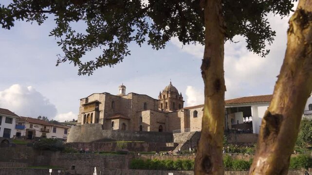 Temple of the sun Qorikancha in cusco peru