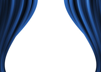 blue curtains with alpha channel