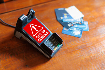 card payment machine out of service