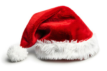 High-quality realistic depiction of a Santa hat on white background