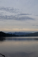 sunset over the river