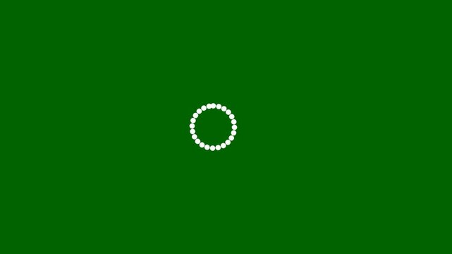 circle target object position center green screen motion animation,video 4k circle dotted line