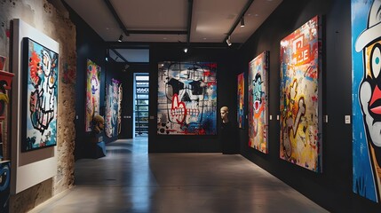 Modern Art Gallery Exhibit