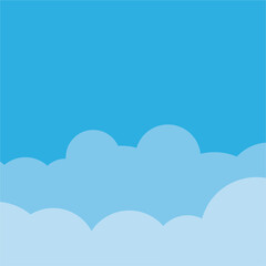 Cloud border and background element design vector