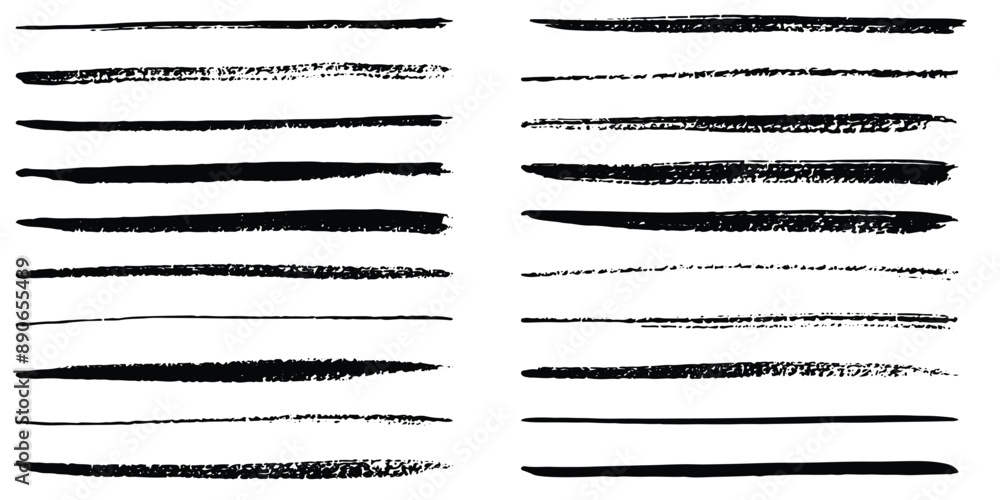 Poster set of paint brush stroke, ink splatter and artistic design elements. ink splashes. rough smears and